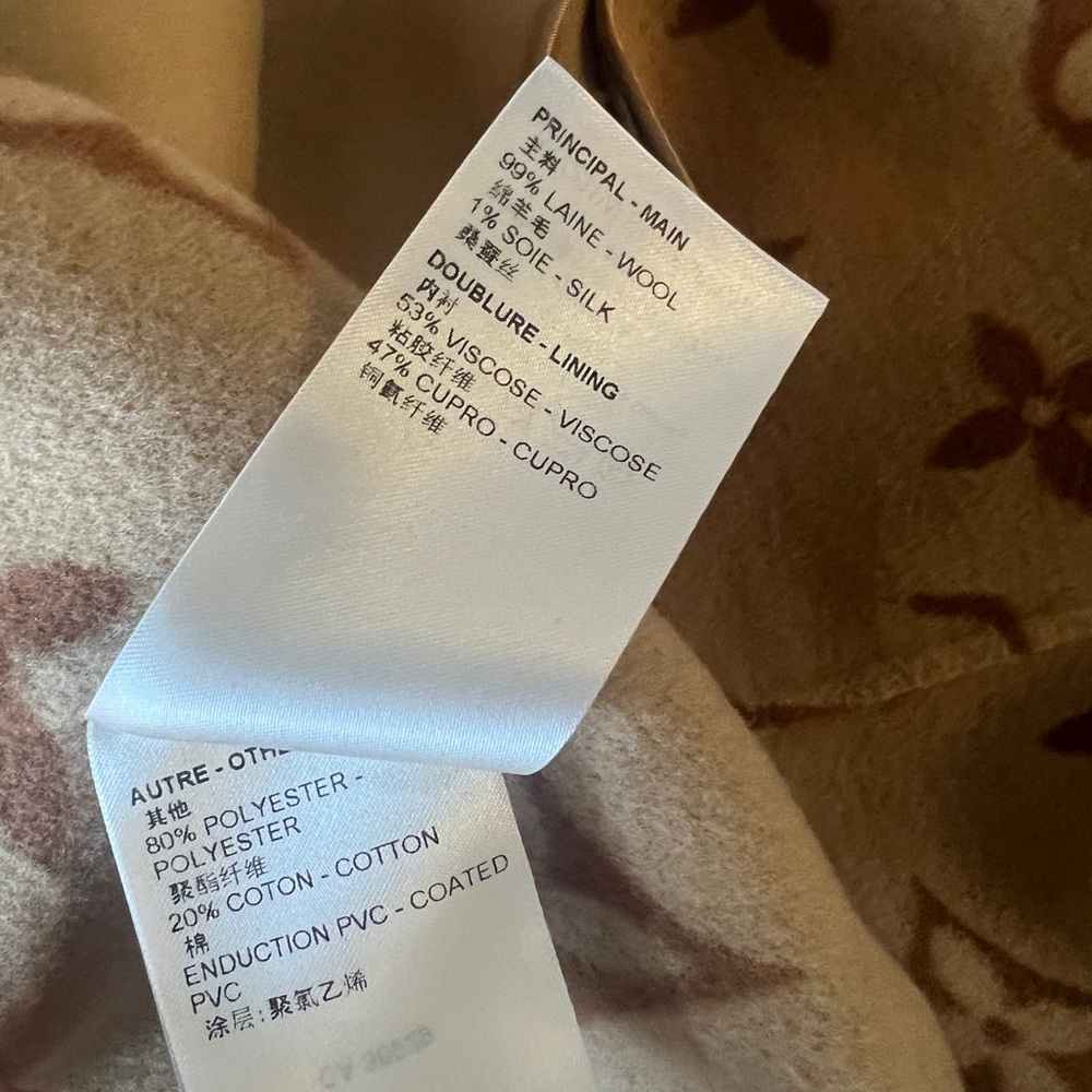 Louis Vuitton Beige Camel Wool wrap coat $7500 retail - Picture 7 of 8